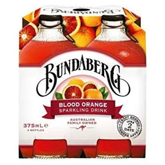 Bundaberg Blood Orange Sparkling Drink 4 x 375ml *