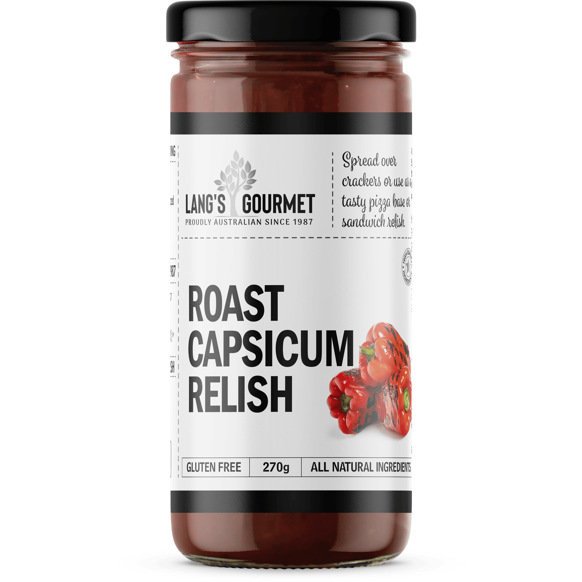 Lang's Gourmet Roast Capsicum Relish 300g