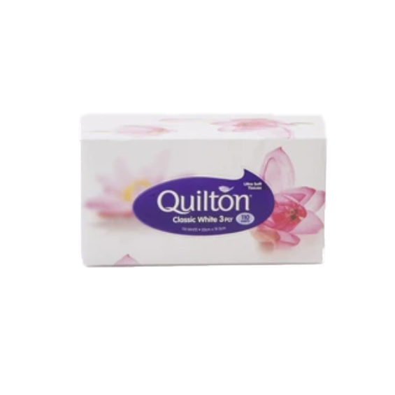 BULK ORDER Quilton 3 ply White Facial Tissue (12 Box's)