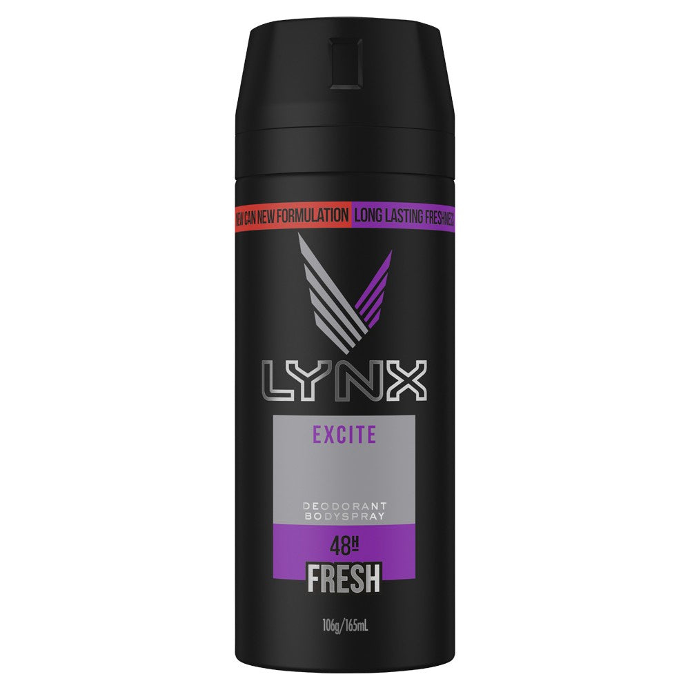 Lynx Spray Deodorant 48 hour Fresh Excite 165ml