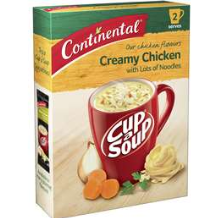 Continental Cup a Soup Creamy Chicken Lots of Noodles 2Pk 60g