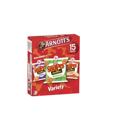 Arnott's Shapes Variety 15pk 375g **