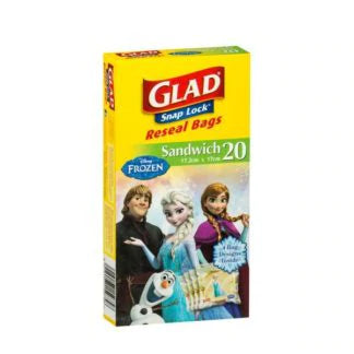 Glad Snap Lock Sandwich Bags 20pk Girls