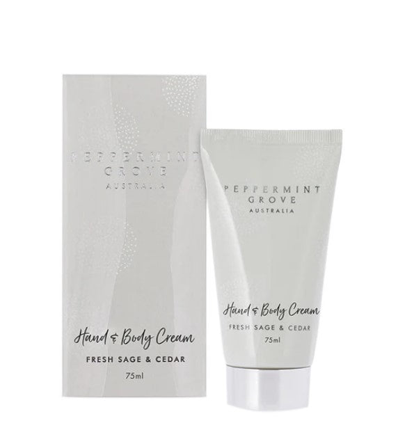 Peppermint Grove Hand Cream 75ml Fresh Sage & Cedar