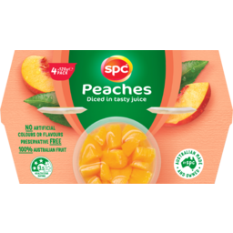 Community Co Peaches in Juice 4 x 125g