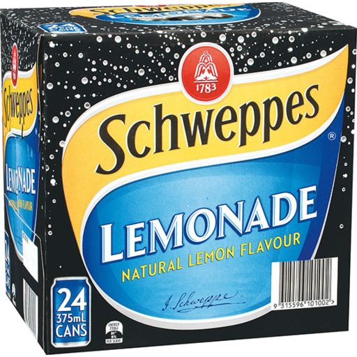 Schweppes Lemonade Cans 24pk **