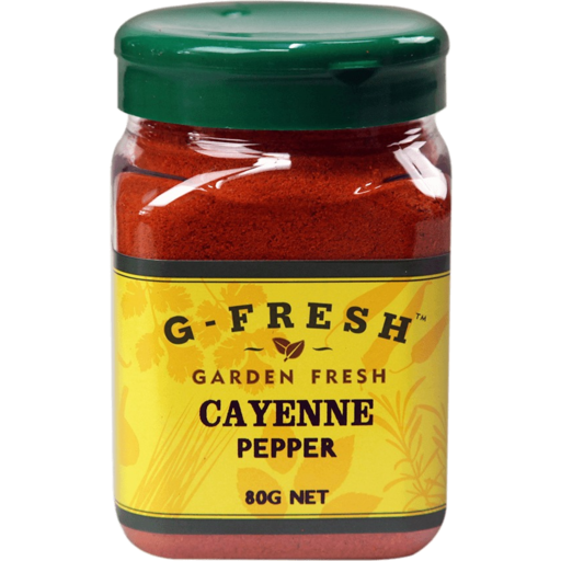 Gfresh Cayenne Pepper GF/MSG Free  80g