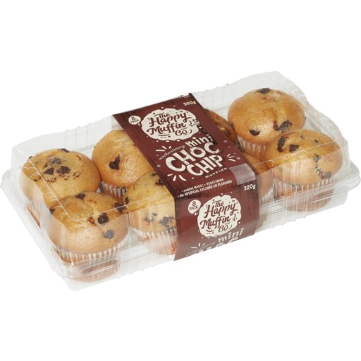 Happy Muffin Mini Choc Chip 8pk