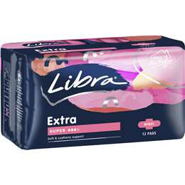 Libra Pads Extra Wing Super 12pk