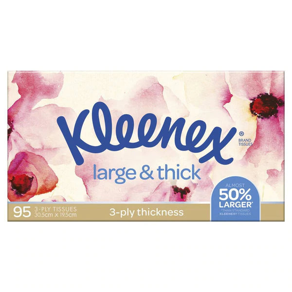 Kleenex Large & Thick Facial Tissues 95pk