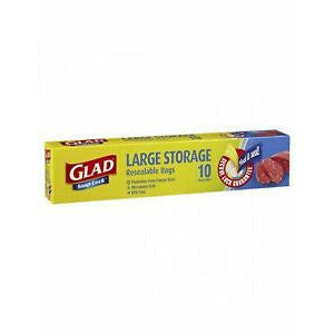 Glad Snap Lock Reseal Bag Large 10pk