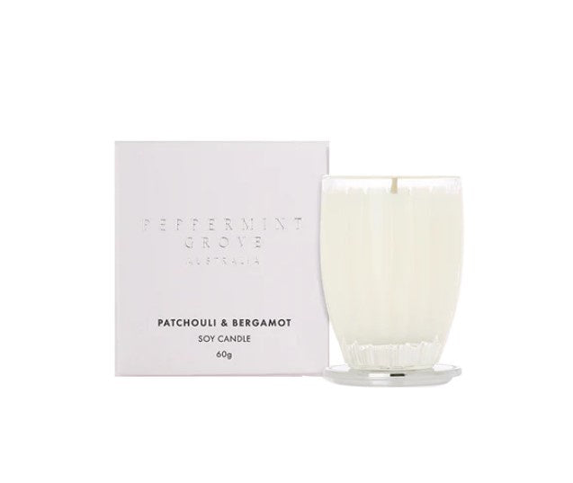 Peppermint Grove Candle 60g Patchouli & Bergamot