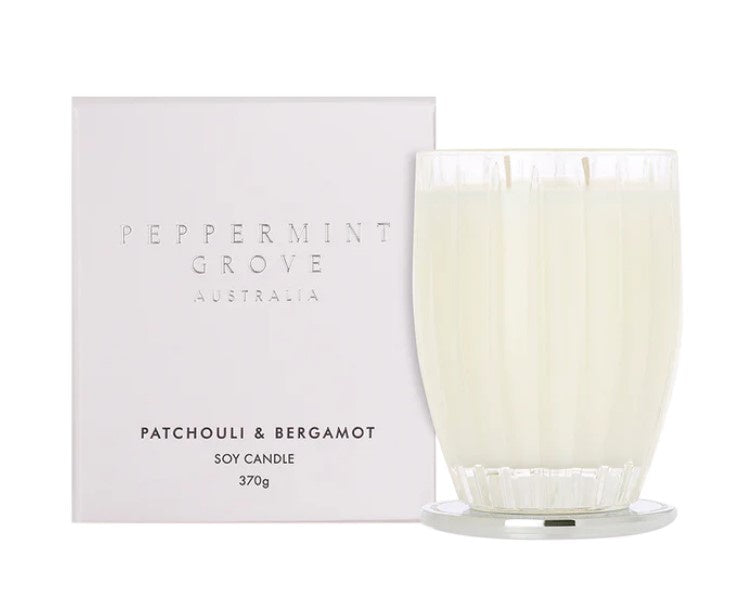 Peppermint Grove Candle 370g Patchouli & Bergamot