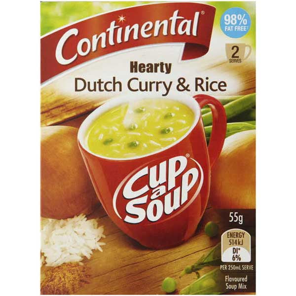 Continental Cup a Soup Hearty Dutch Curry & Rice 2pk