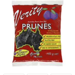 Verity Prunes 750g