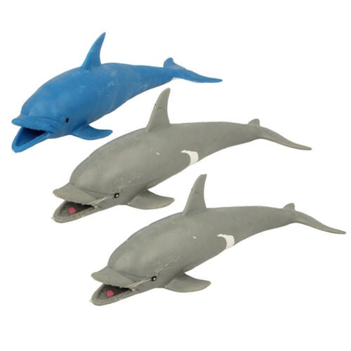 Fumfings Animal Stretchy Beanie Dolphin 18cm (Assorted)