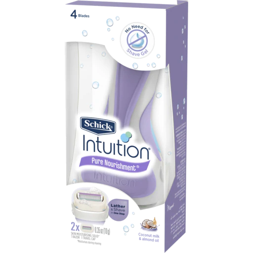 Schick Women Shaver Intuition Pure Nourishment Kit + 2