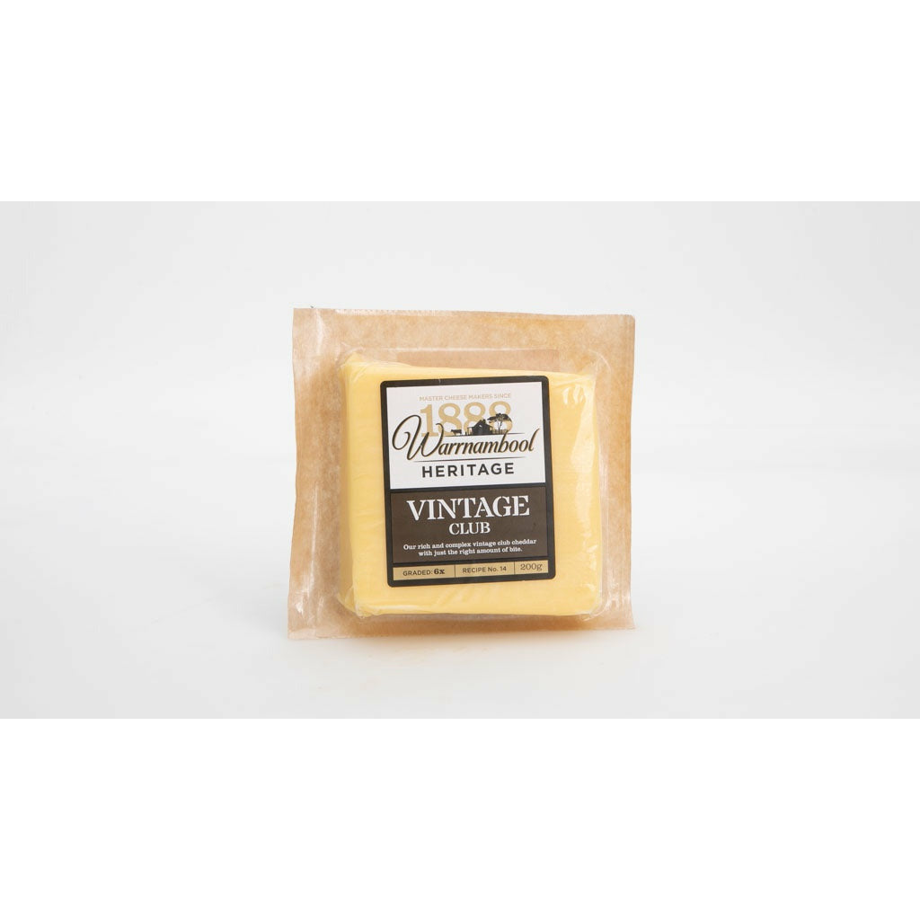 Warrnambool Vintage Club Cheddar 200g